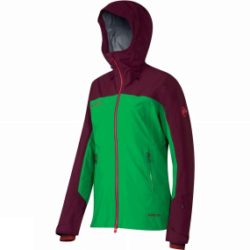 Mammut Womens Pischa HS Hooded Jacket Basil / Barolo